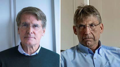 Finansmannen Christer Gardell och LKAB:s vd Jan Moström.