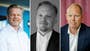 Nils Carlsson, vd Resurs Bank, Joakim Jansson, vd TF Bank, och Magnus Nossman, vd Collector Bank.