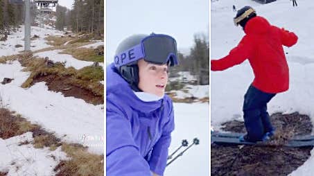 Här trotsar Vilda snöbristen i Åre