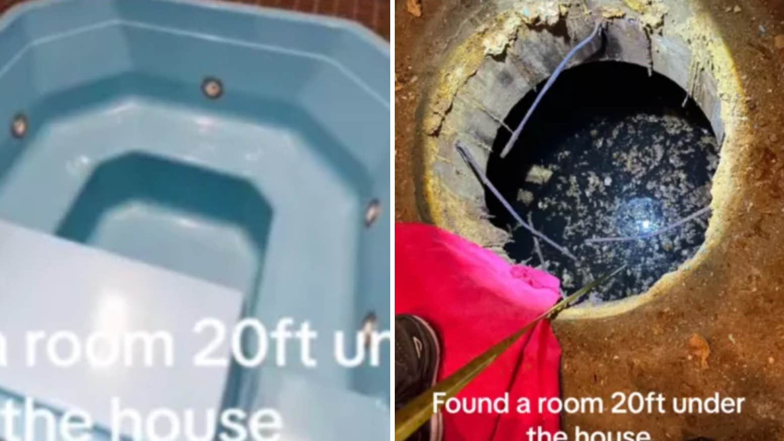 A couple found a secret room six meters under the house