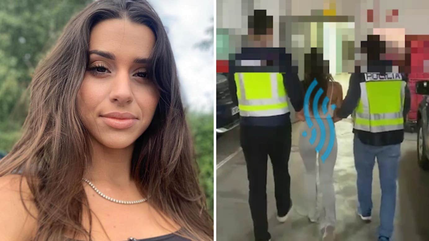 Tania Gomez, 32, greps på Lanzarote