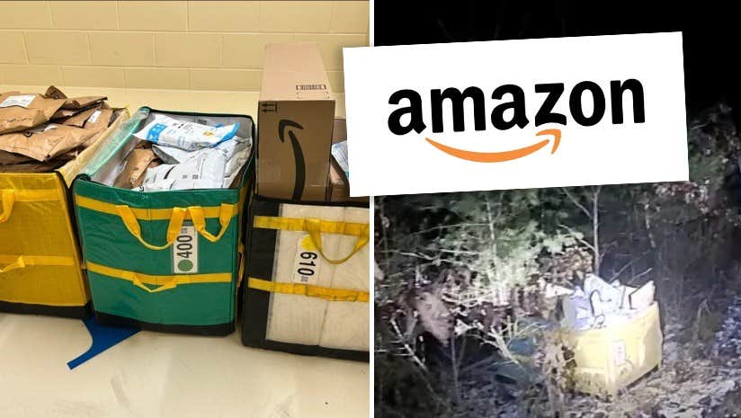 Amazon-förare dumpade 80 paket i skogen – var ”för stressad”