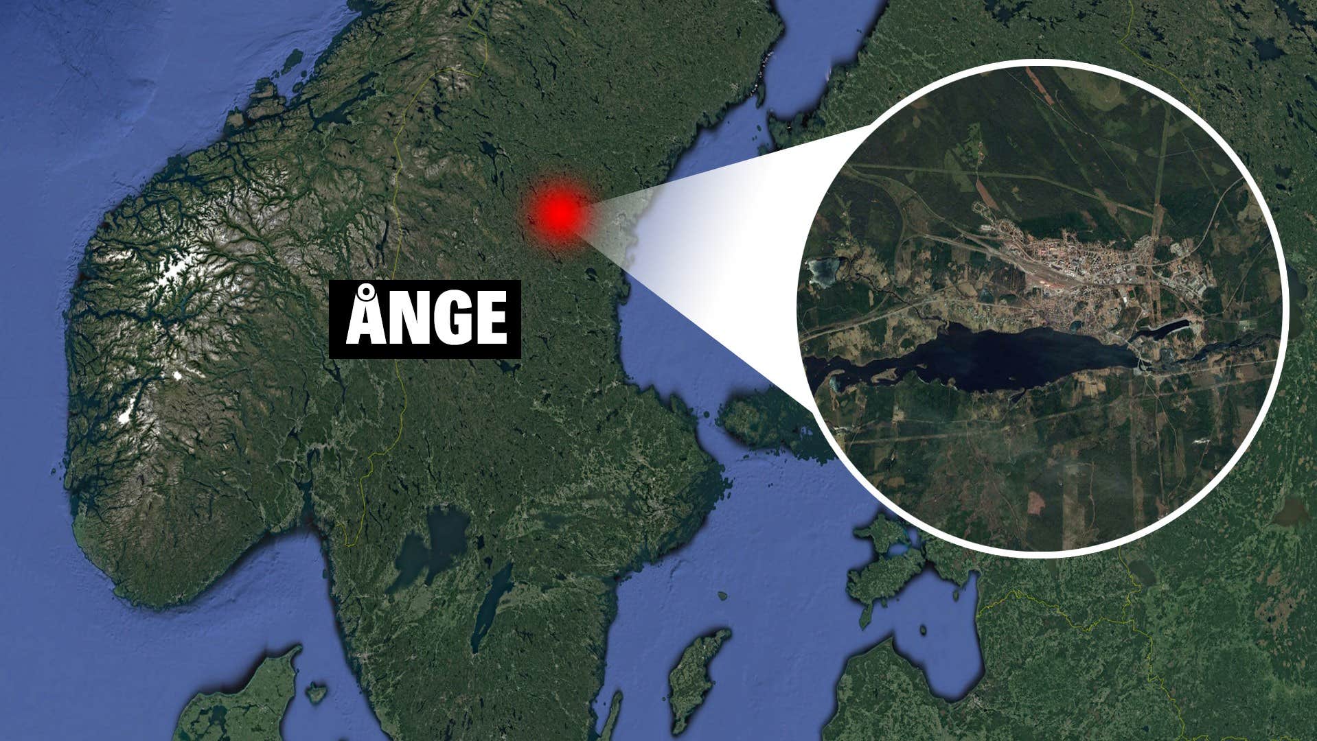 Skoterolycka i Ånge – en person till sjukhus