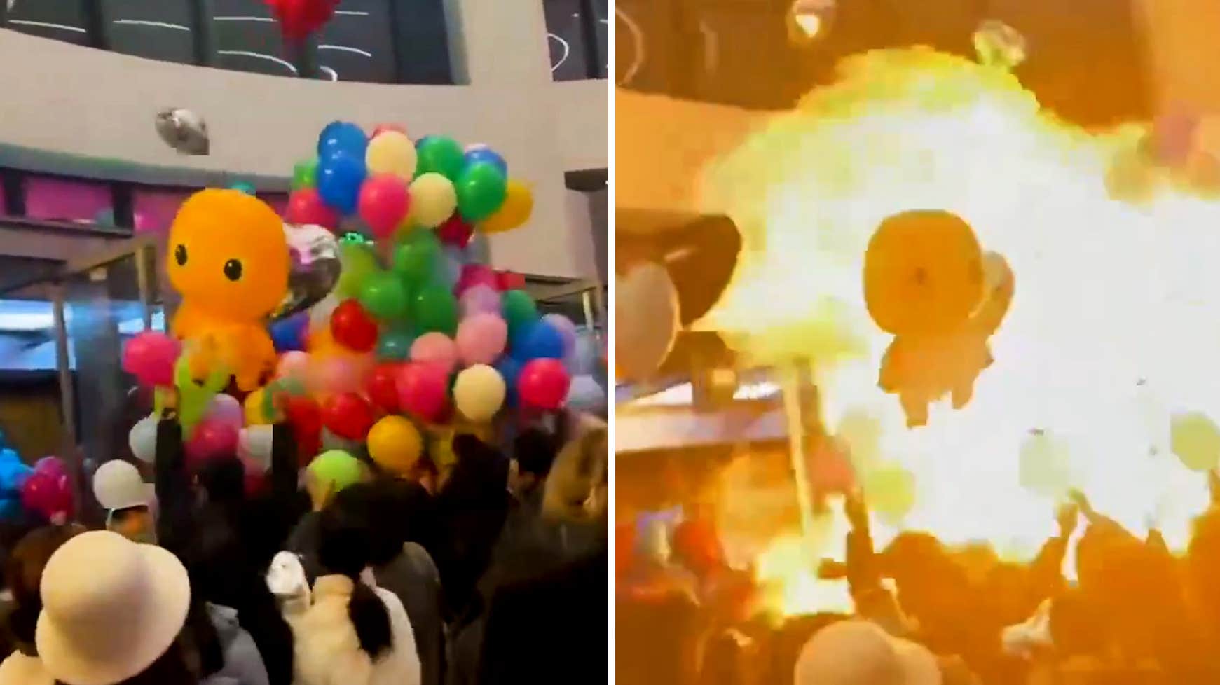 Barnens ballonger  förvandlas till elklot