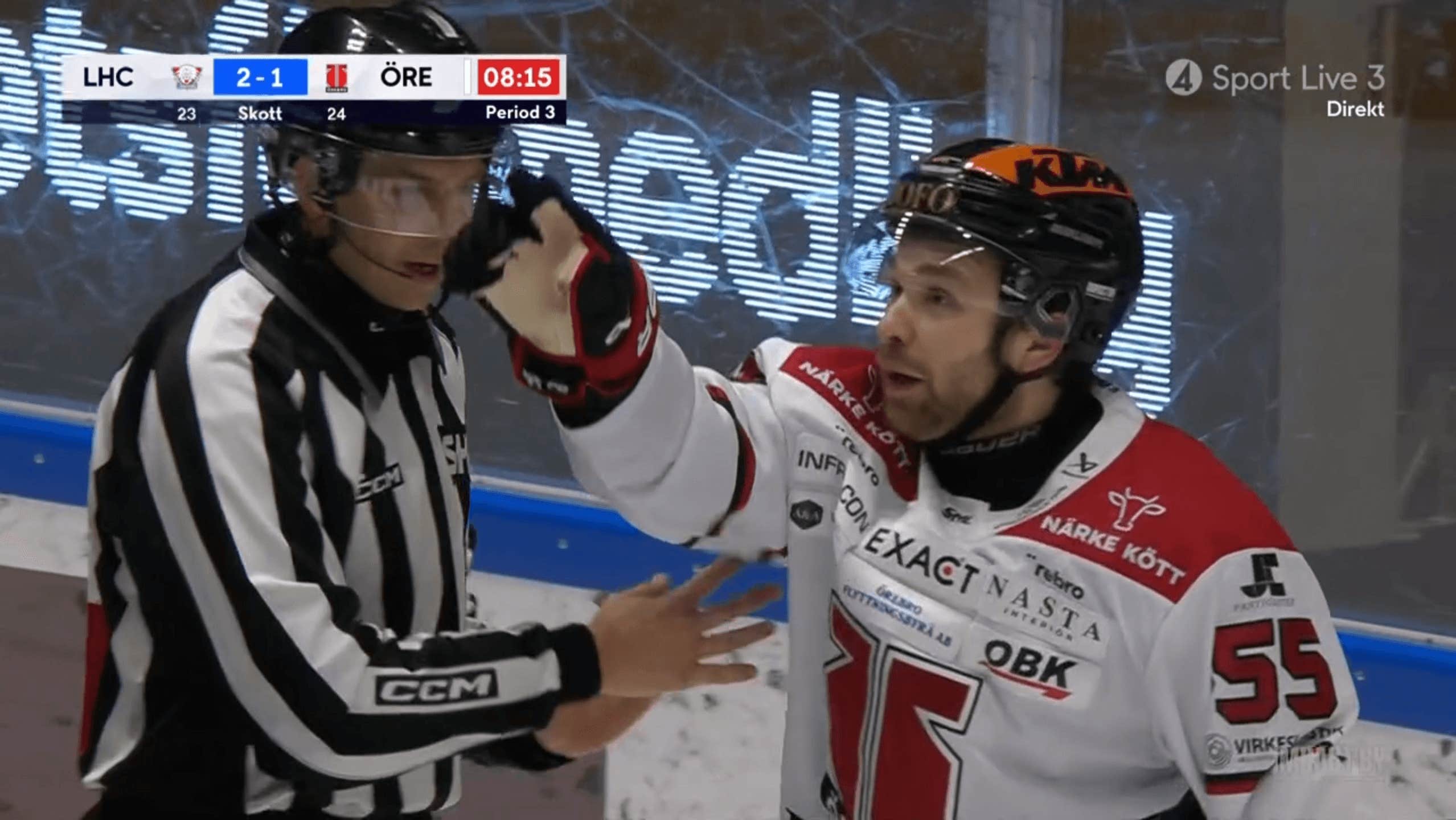 David Quenneville rasar mot domarnivån i SHL