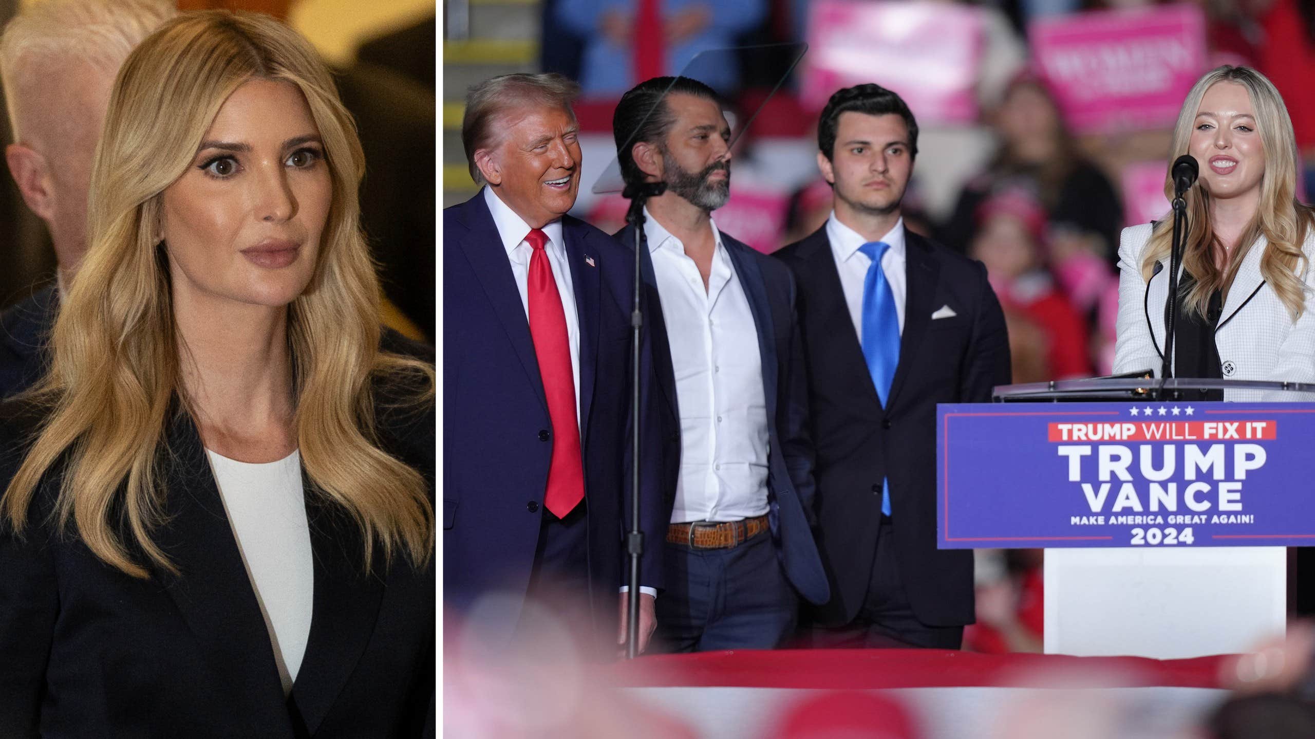 Ivankas drag när syskonen kämpar för Donald Trump