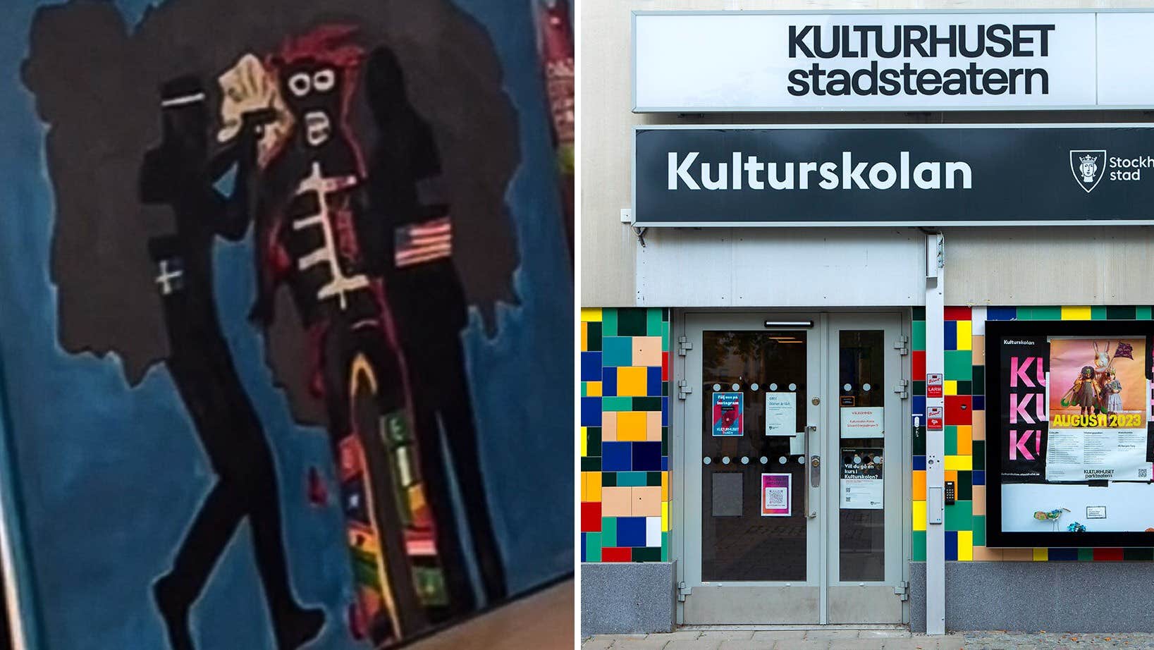 Kulturhuset tog ner skolelevernas konst