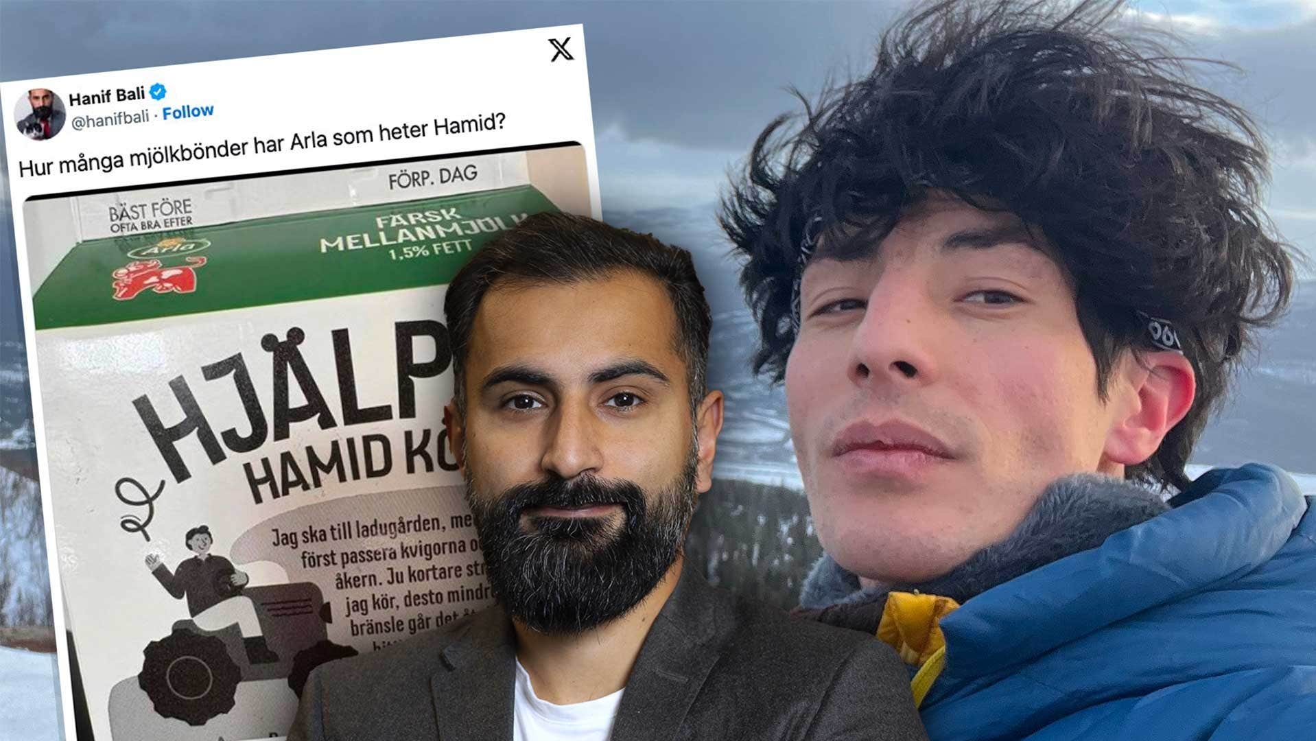 Mjölkdrängen Hamids tankar om det kritiserade mjölkpaketet