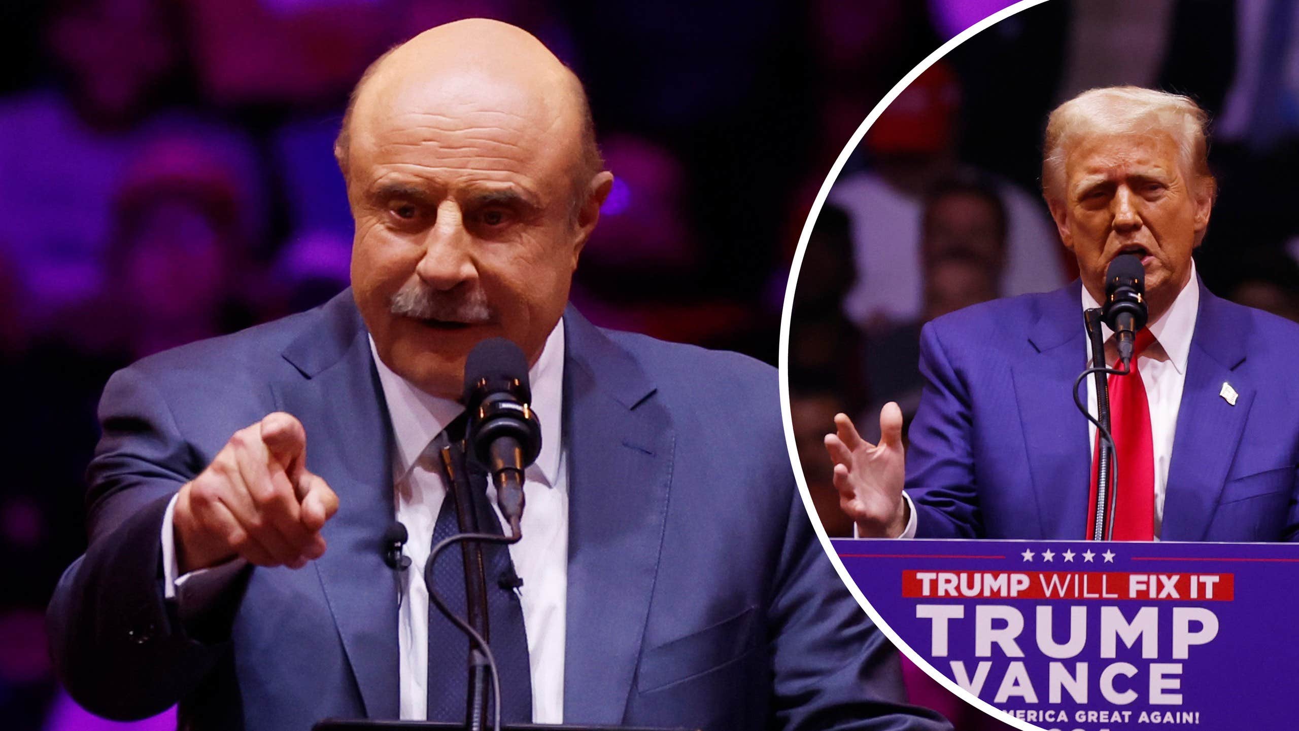 Dr. Phil’s endorsement of Donald Trump ahead of the 2024 presidential election