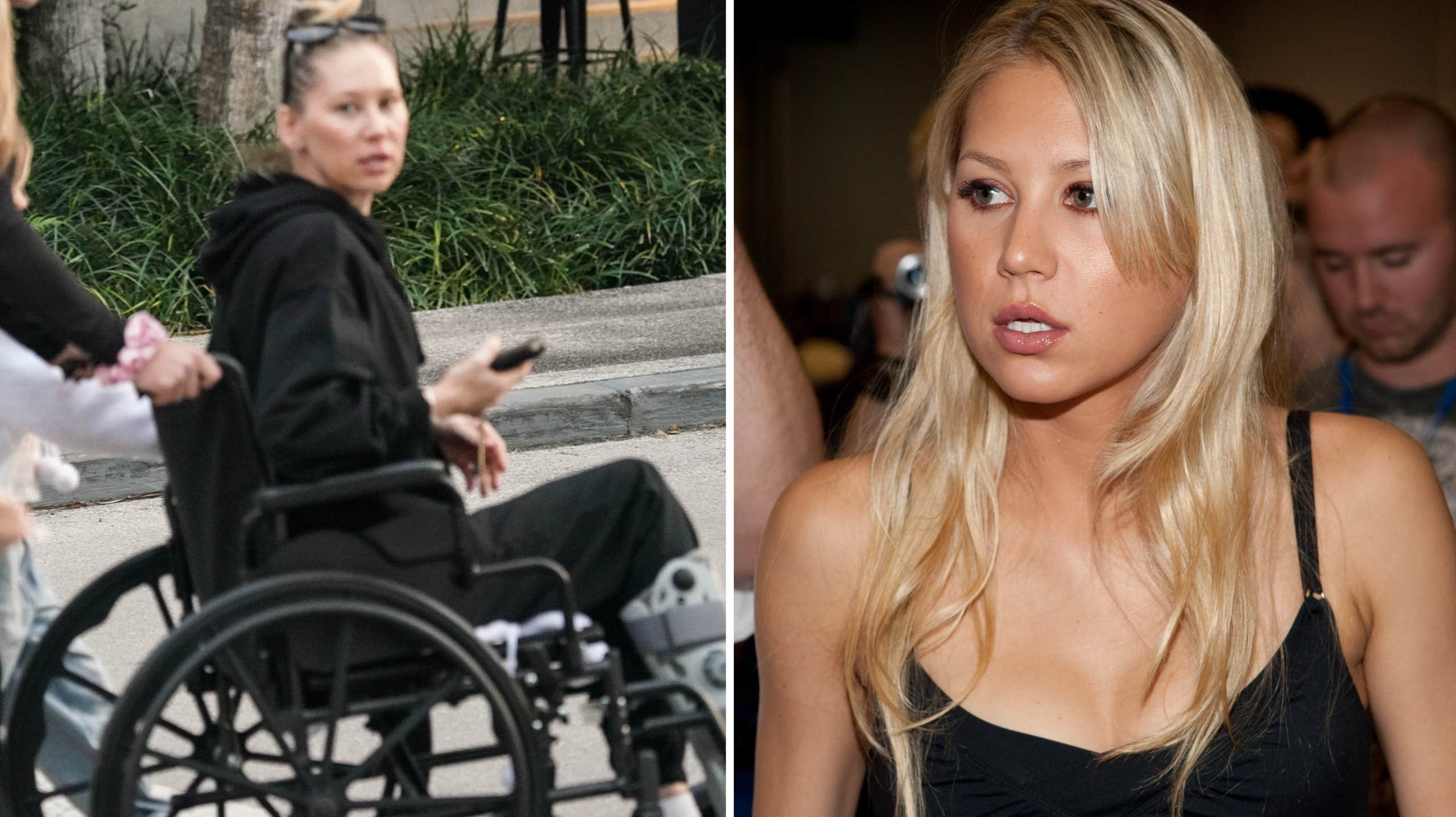 Anna Kournikova dyker upp i rullstol - inte setts på två år