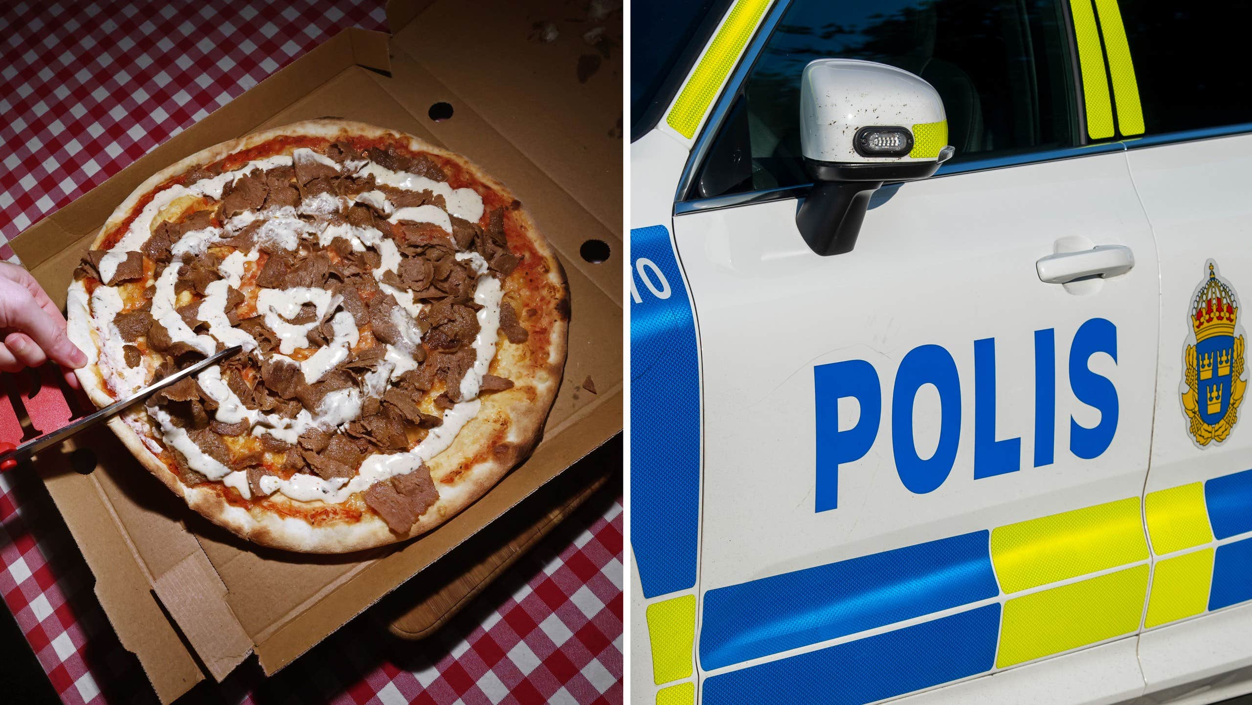 Matbud voltade i Hudiksvall – poliser körde ut pizzorna