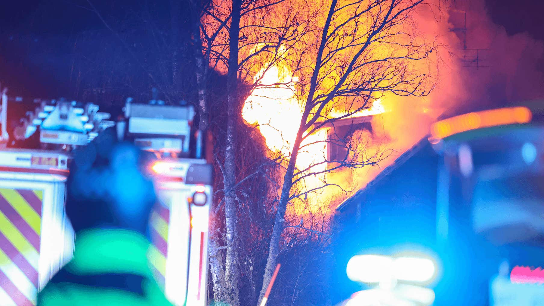 Munkedal: Misstanke om sprängämnen vid brand