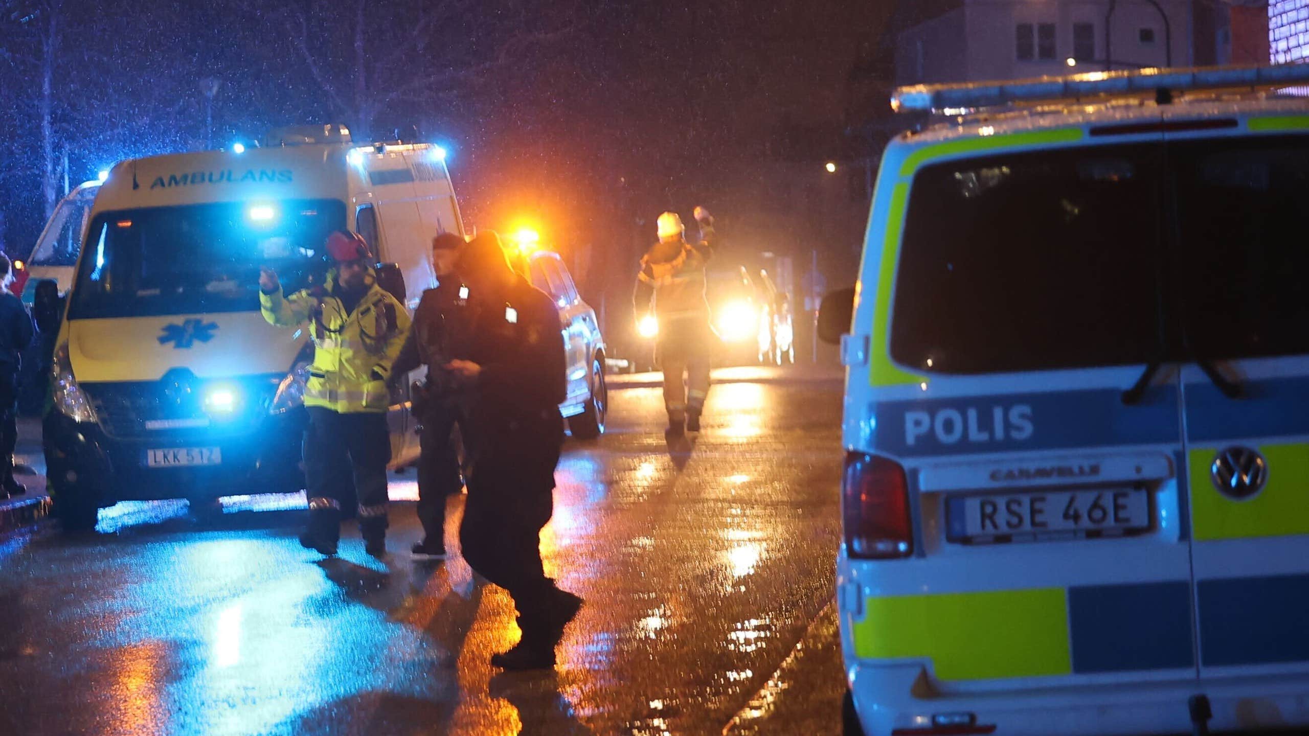 Larm om explosion i Stockholm