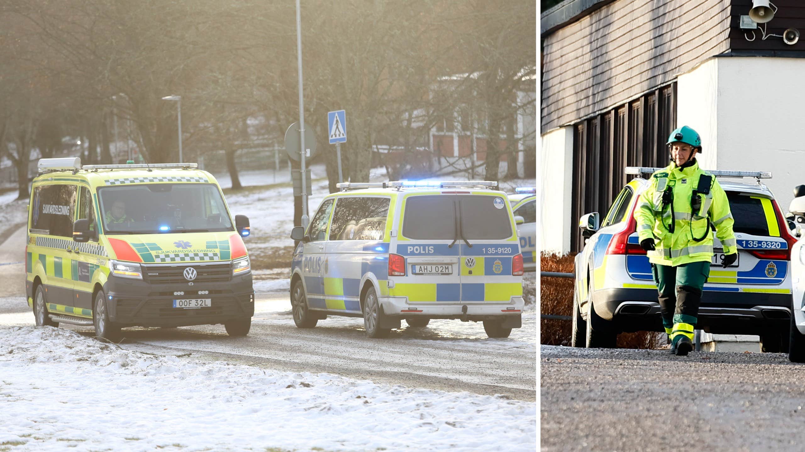 Knivdåd på skola i Upplands Väsby – anställd skadad