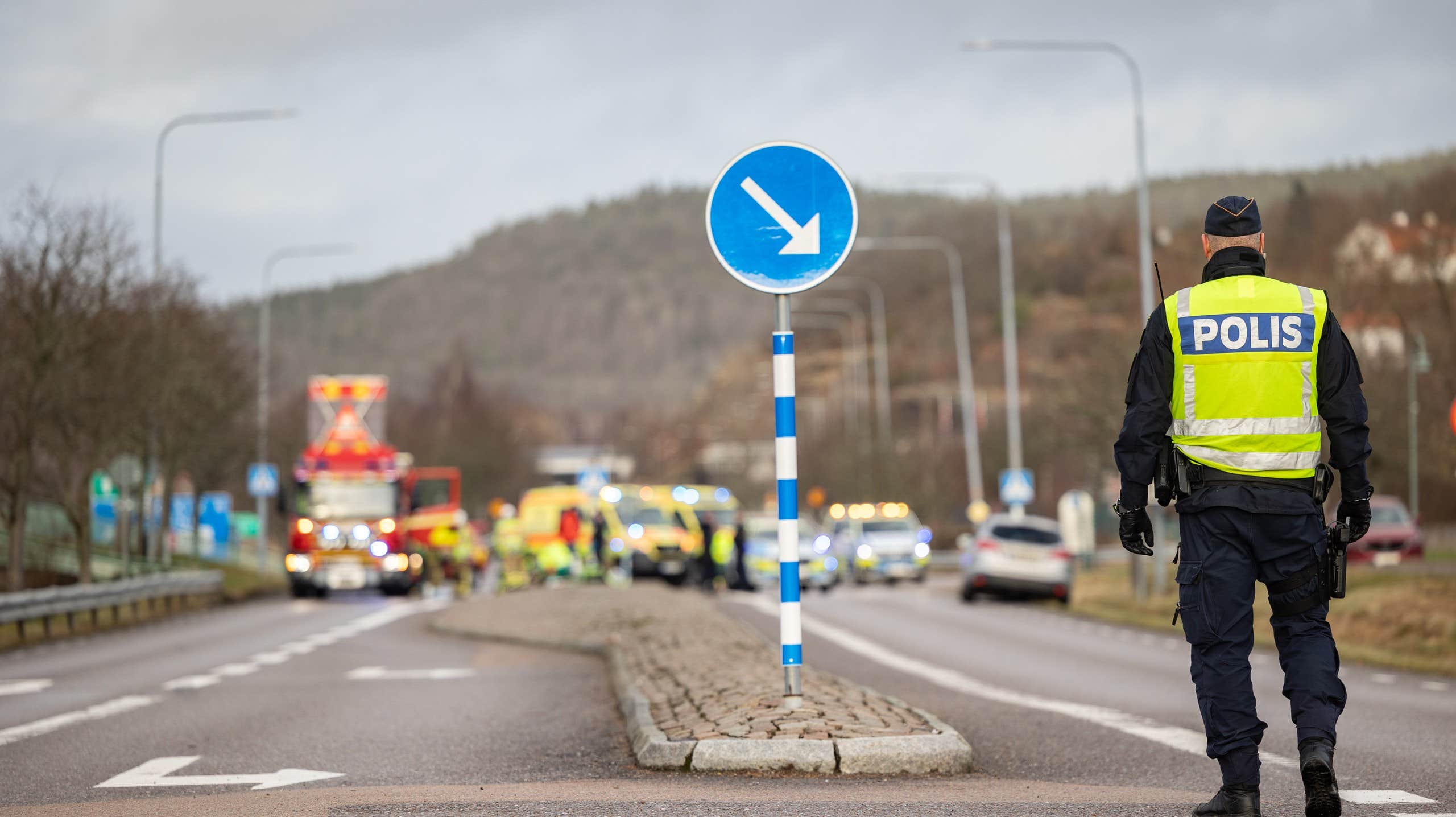 Äldre man påkörd på gamla E6 vid Ljungskile