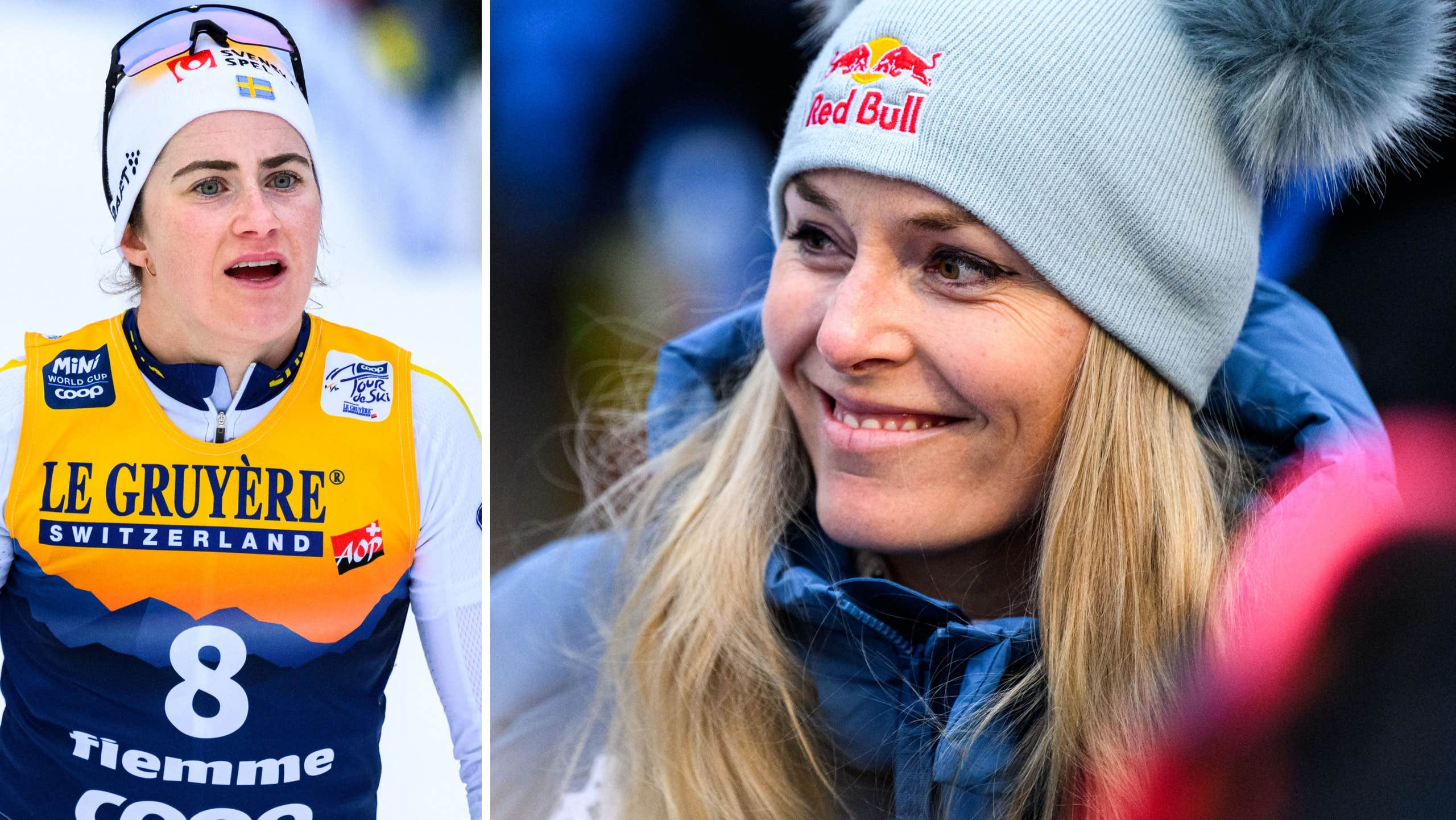 Lindsey Vonn överraskar som support för USA under Tour de Ski