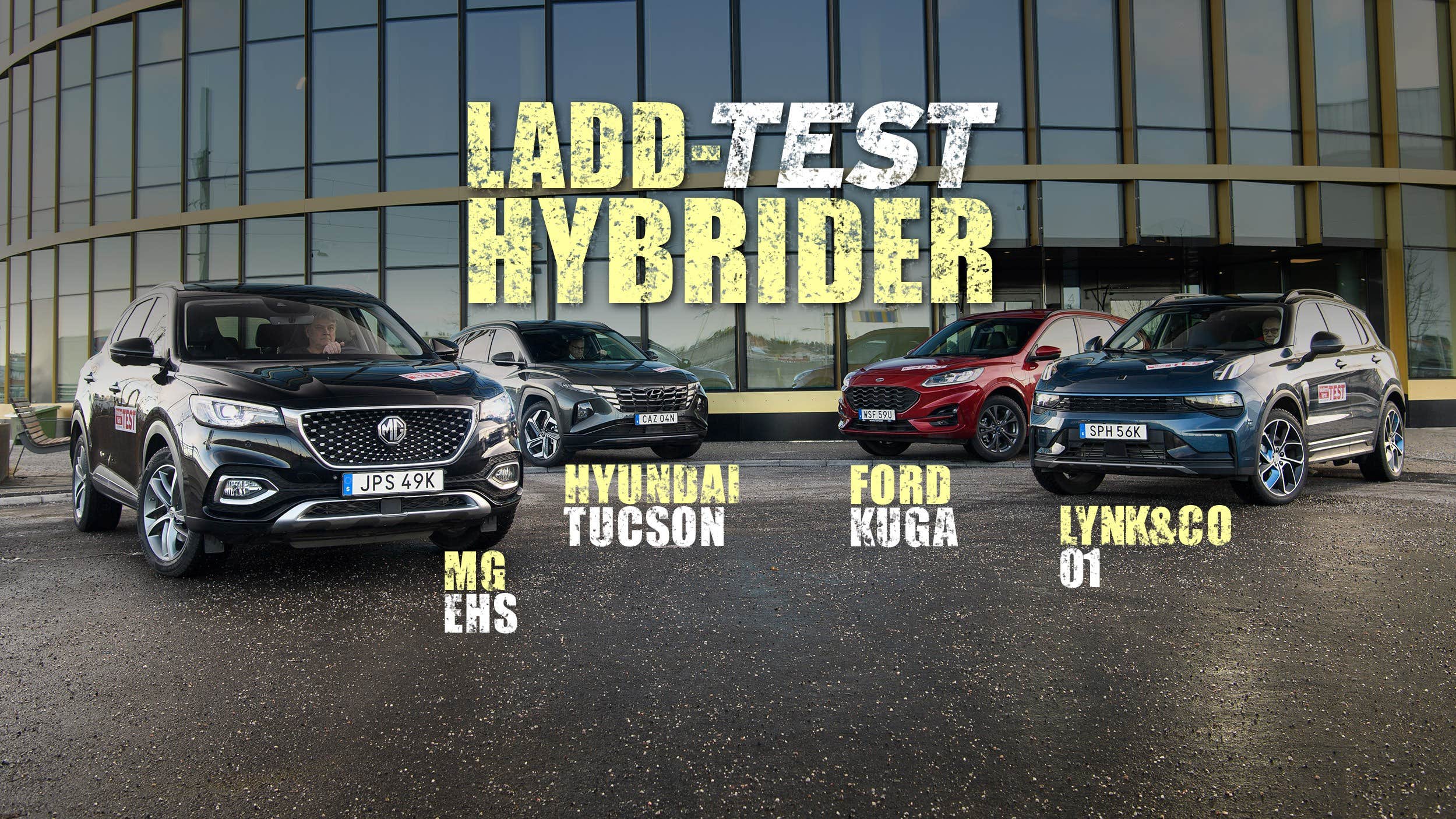 Laddhybrid: Ford Kuga, Hyundai Tucson, Lynk & Co 01, MG EHS | Test ...