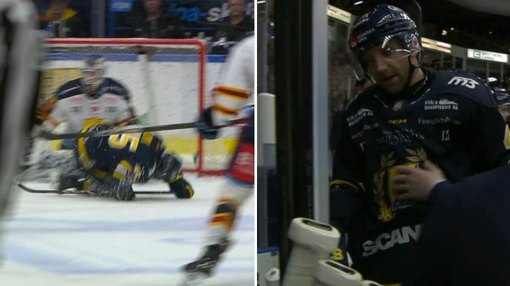 Djurgården Wins Late, SSK Star Injured in Hockey Allsvenskan Clash