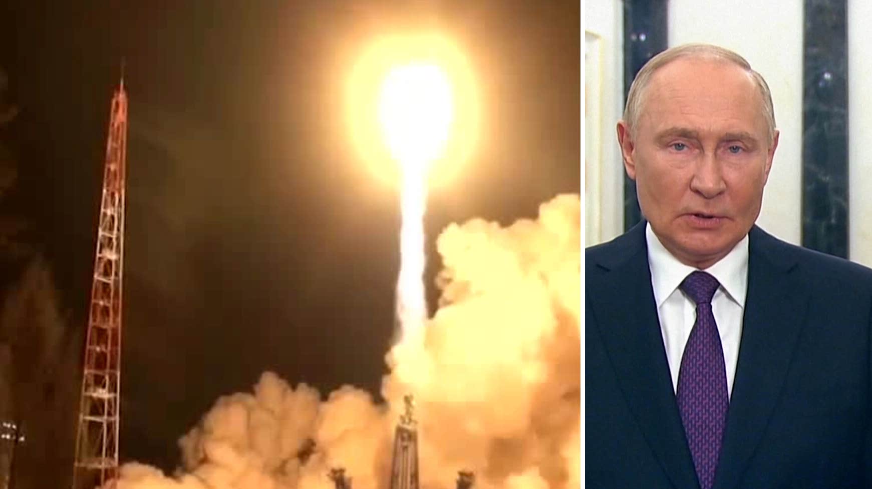 Putins rymdhot inne i den lyftande raketen