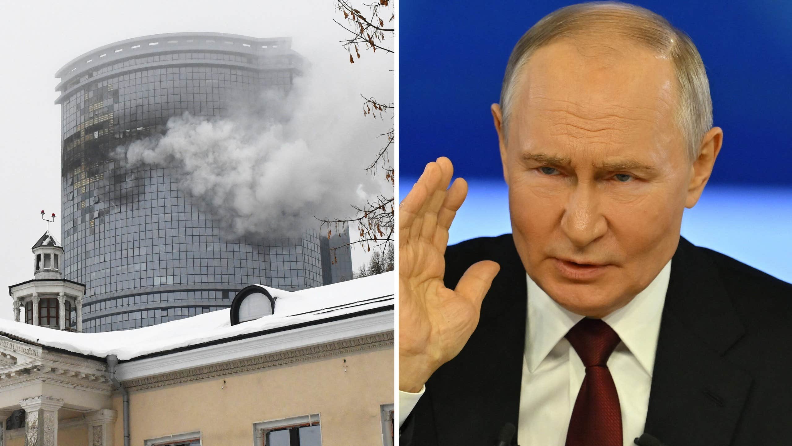 Putins ord efter drönarattacken: Kommer möta förstörelse