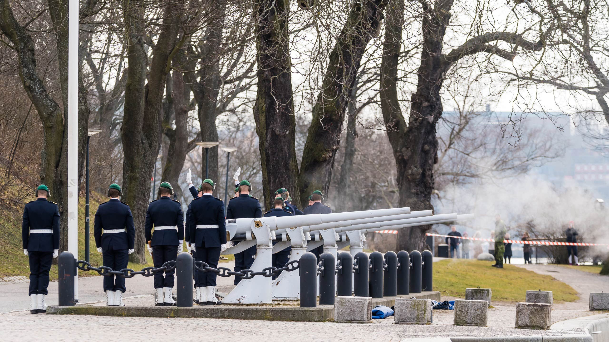 Försvarsmakten skjuter salut för prinsessan