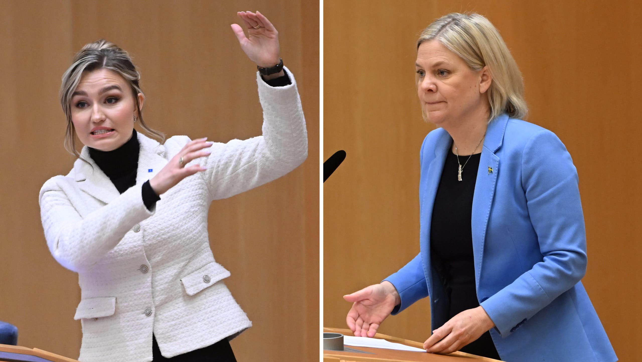 Årets Första Partiledardebatt I Riksdagen