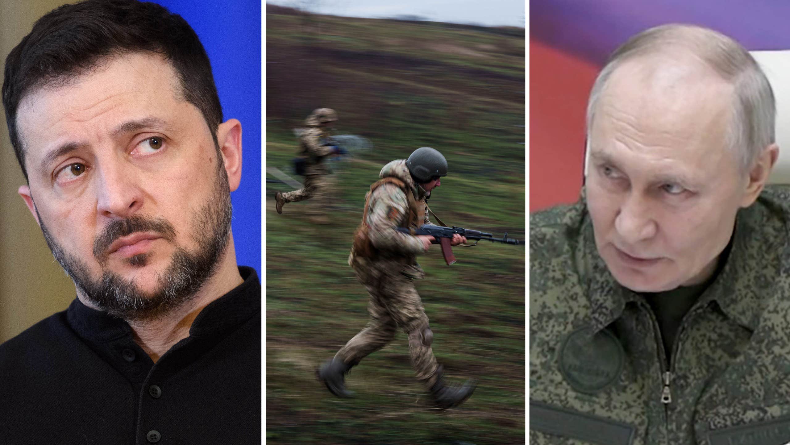 Zelenskyj: Ryssland kraftsamlar vid gränsen