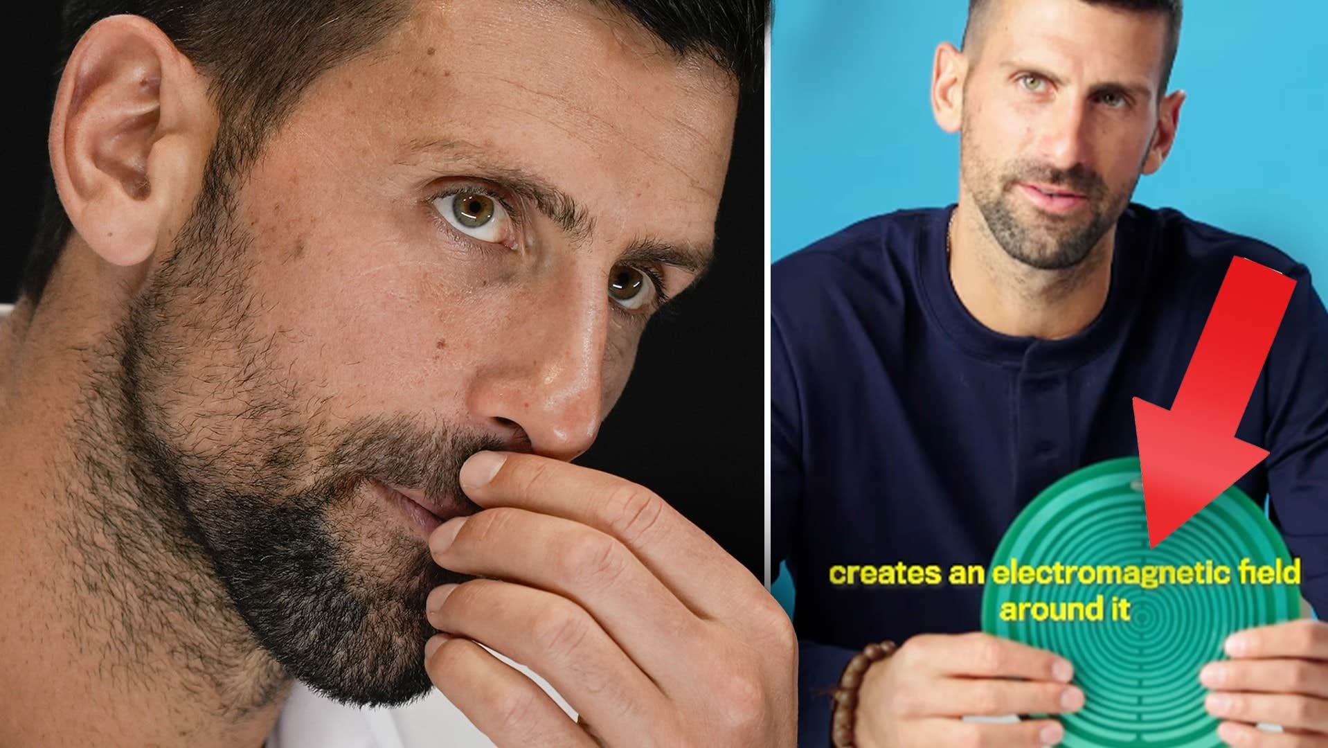 Novak Djokovic och den magnetiska energidiskens kontrovers