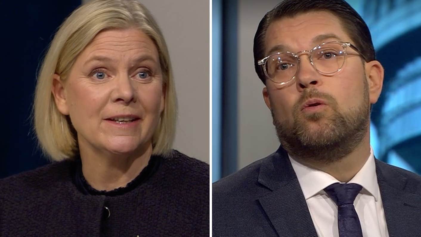 Åkesson ryter till mot Andersson i SVT: ”Men snälla, du hittar ju på”