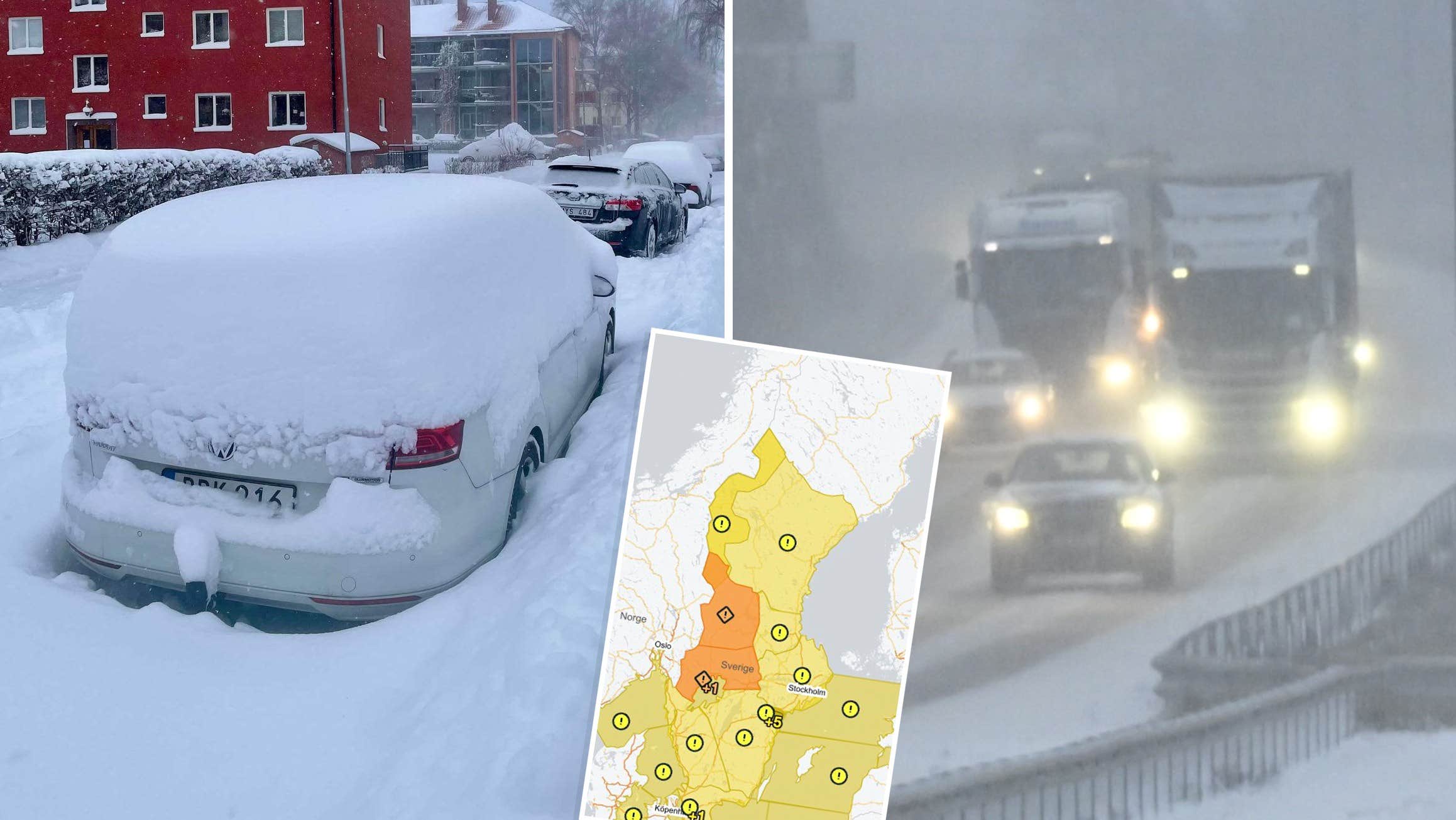 Snöovädret är här – påverkar hela landet