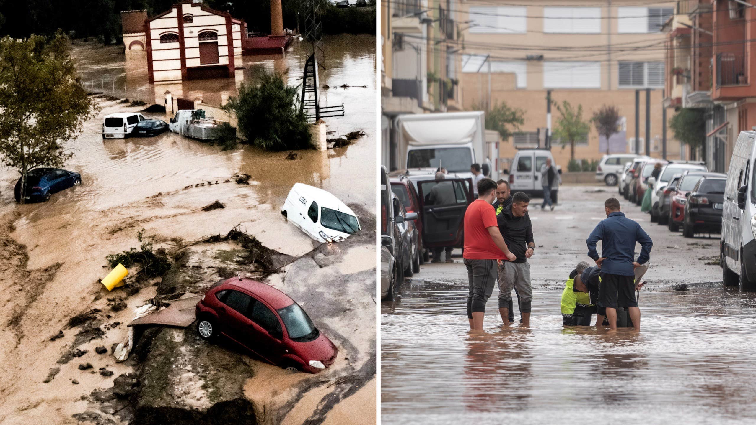 Kraftiga översvämningar – flera saknas i Spanien